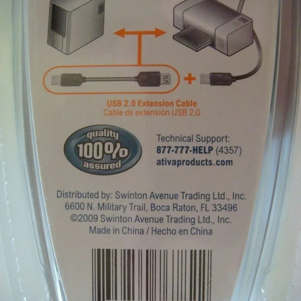Ativa USB 2.0 Extension Cable 6 ft. USB-A Male to USB-A Female